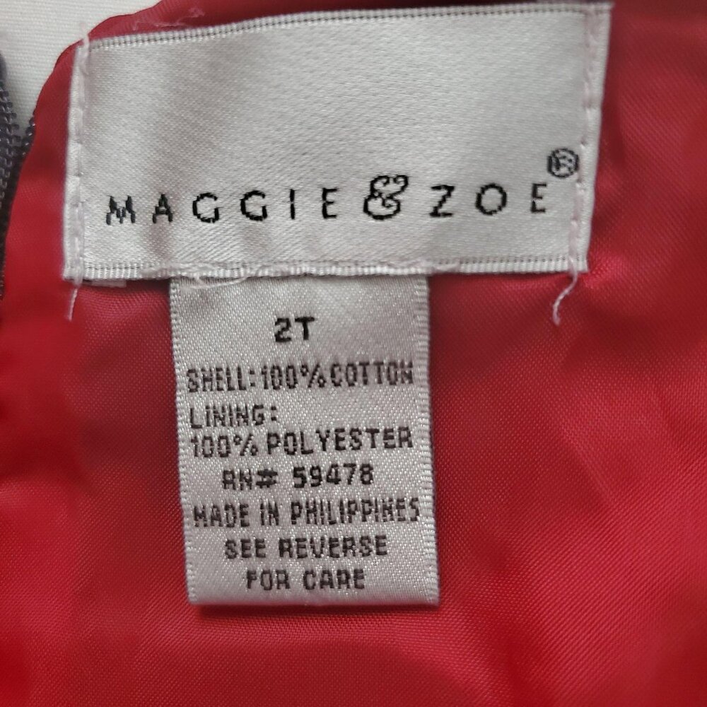 Maggie & Zoe Little Girls Velvet Holly Christmas Holiday Gray Dress With Hat 2T - Picture 7 of 13